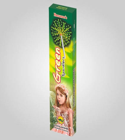 12 Cm Green Sparklers